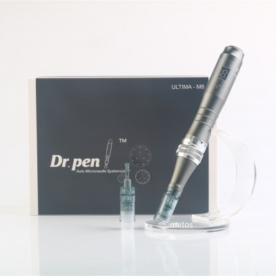 Newest micro needling dr pen dermapen M8/ 16pins 6speed wired wireless AMTS microneedle derma pen manufacturer