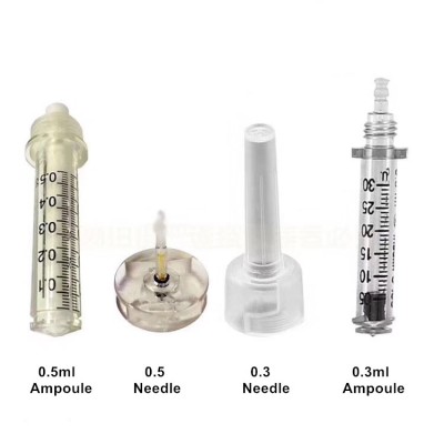 0.3ml 0.5ml disposable Ampoule Syringe Needle Adapter for high pressure hyaluronic acid pen